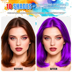 Purple Hair Spray Temporary Hair Color Spray for Kids Women Men, Washable One-Time Use Hair Color Wax Dye, Hair Coloring Natural Hair Style Gel for Christmas Party,Cosplay(Purple 120ML)