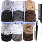 YGDZ Hair Ties for Thick Hair, 150 PCS Hair Elastic 5CM Ponytail Holders No Hair Damage, Rubber Bands for Hair, Elastic Hair Ties, Christmas Stuffers Xmas Gift Hair Accessories for Women, Men, Girls