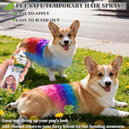 2 Pack hair spray temporary for Girls Women,Washable Hair Dye Spray Non-Sticky Halloween Cosplay Party Crazy Hair Day Hair Coloring Wax (Fiery Red&Blue)