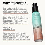 Pacifica Beach Day Hair Mist Perfume & Full Body Spray for Women - Body Mist Fragrance w/Bergamot, Orange Flower, Sandalwood, Amber, Musk & Suede Leather – Clean Beauty Alcohol-Free, Vegan 5 oz