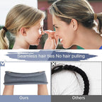 100PCS Elastic Cotton Hair Bands, Seamless No-Damage Ponytail Holders for Thick or Thin Hair, Soft Hair Accessories for Women and Girls, Coral Color