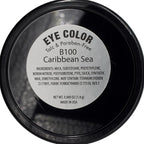 Caribbean Sea Shimmering Turquoise Teal Green Blue Ocean Pressed Powder Single Vegan Eyeshadow; Talc, Paraben & Cruelty Free