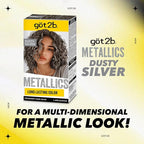 Got2b Metallics Permanent Hair Color, M72 Dusty Silver