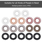 Hair Ties, 17 Pack Spiral Coils for Thick and Thin Hair - No Crease Ponytail Holders for Women and Children