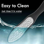 3 in 1 Large Size Durable Foot File Callus Remover (1 Pc) with Double Sided Stainless Heel Scraper for Cracked Heels, Pedicure Tools for Feet Ped Egg for Feet with Coarse and Fine Sides.