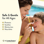 Eczema Honey Hydrating Mineral Sunscreen - Lightweight SPF 30 Sun Cream - Body & Face Sunscreen for All Ages (1.7 Oz)