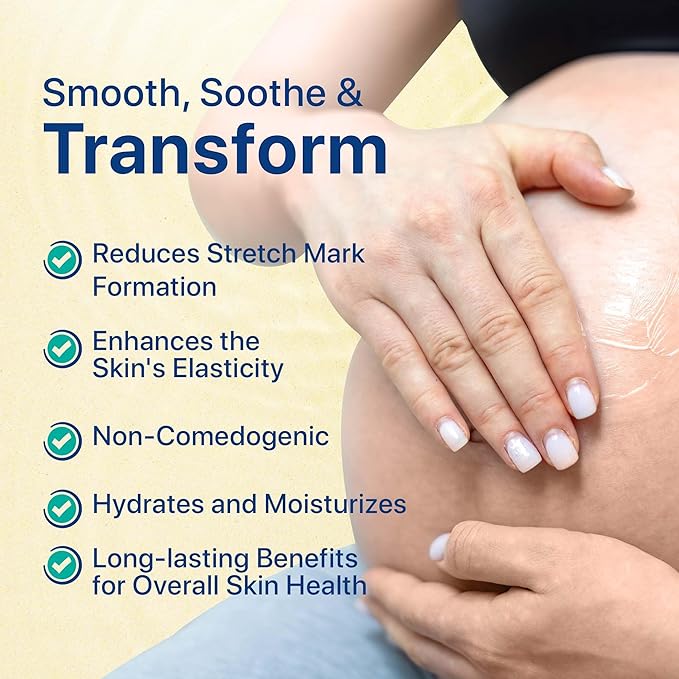 Stretch Mark Oil, Minimizes the Risk and Severity of Stretch Marks, Gentle Belly Oil for Pregnancy, Made of Natural Ingredients, Suitable for Adults and Children, 120mL（4.06 Fl Oz）