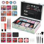 Makeup Kit for Teenager & Women Full Kit, All in One Makeup Set With The Small Cosmetic Train Case, Professional Makeup Kit, Makeup Gift Set for Women Girls (Set A)