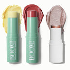 Boomstick Trio ® Rose Nude 3 Pack Cream Blush Makeup - Rose Nude Blush Stick, Highlighter Stick & Moisturizer for Cheeks, Eyes & Lips - Boom Sticks by Cindy Joseph for Older Women