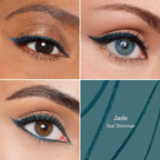 Thrive Causemetics Infinity Waterproof Eyeliner Pencil, Built In Sharpener & Smudge Tip, Long Lasting, Smudge Proof, Hyaluronic Acid & Shea Butter, Vegan & Cruelty Free, Jade (Teal Shimmer)