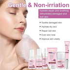 Skin Care Set,6 Pcs Korean Snail Mucin Essence Anti-aging Moisturize Repair Soothe Hydrate,Glass Skincare Kit for Dull & Dry Skin,Skincare Gift Set Teens Stocking Stuffers Christmas Gifts for Women