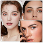 3 Colors Eyebrow Makeup Kit, Professional Brow Contour Palette, Waterproof Long-lasting Eyebrow Filler Powder with Mirror & Brow Brush