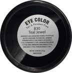 Teal Jewel Shimmering Green Emerald Forest Pressed Powder Single Vegan Eyeshadow; Talc, Paraben & Cruelty Free
