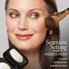 LAURA GELLER NEW YORK Setting Powder Brush - Makeup Brush for Setting - Set Face Makeup without Caking - Smooth Finish