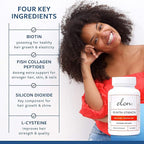 Elon R3 Extra Strength for Hair Growth - Supplements for Women to Grow Thicker, Fuller Hair, Advanced Formula with 5000 mcg Biotin Per Serving & Collagen, 60 Count (Pack of 3)