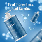 Rosemary and Biotin Shampoo for Thinning Hair - Vegan Volumizing Shampoo for Fine Hair with B Vitamins Argan Oil & Tea Tree Essential Oil - Paraben Silicone and Sulfate Free Vegan Formula (25 Fl Oz)