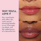 LAWLESS Women's Forget the Filler Lip Plumping Line Smoothing Tinted Balm, Lover, Pink, 0.1 Ounce / 2.9 g