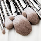 Natural Goat Hair Makeup Brush Set Professional, Snowflake Cosmetic Brushes Makeup Set, Natural Makeup Brushes, Natural Bristle Makeup Brushes, Natural Hair Makeup Brushes Set Professional.