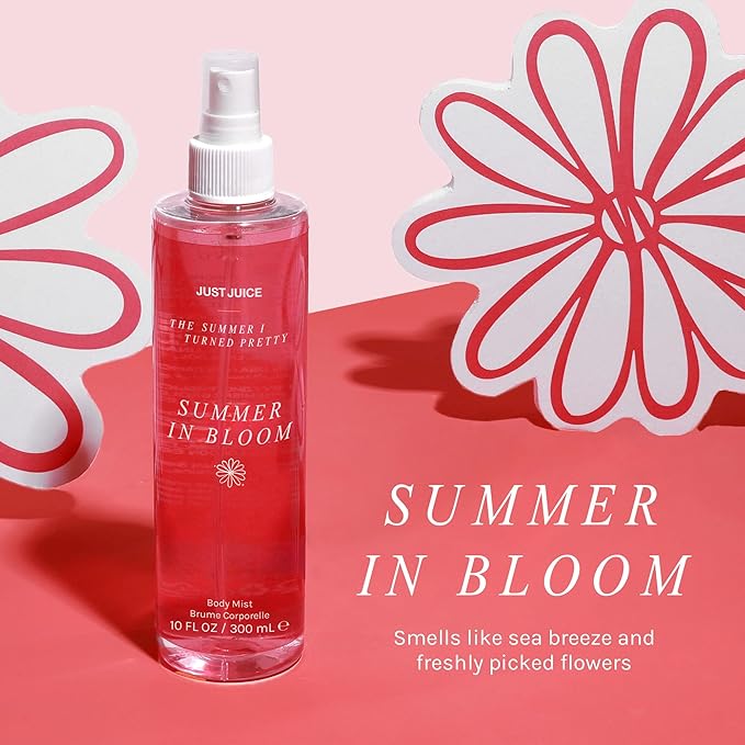Just Juice - The Summer I Turned Pretty Summer in Bloom Body Mist - Fresh, Sun-Kissed Body Spray for Women and Men - 10.14 oz