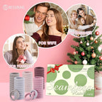 Bessrung 100 Pcs Thick Seamless Hair Ties, Ponytail Holders, Pink, No Damage for Thick Hair, Valentine's Day Christmas Gift