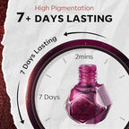 modelones Red Nail Polish Set 6 Colors, Christmas Cat Eye Burgundy Glitter Dark Purple Quick Dry Mini Nail Lacquer Kit Magnetic DIY Home Nail Art Manicure Gifts for Women Girls