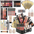 All in One Makeup Kit for Women Full Kit,Makeup Set for Women, Includes Eyeshadow Palette/Foundation/lip gloss/Eyeliner/Mascara/makeup Brush,Makeup Gift Set for Christmas & Birthday&Holiday&Everyday.