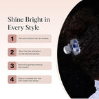 Kitsch x Star Wars R2-D2 Glitter Medium Hair Clip for Women – Whimsical Galaxy-Inspired Claw Clip | Recycled Plastic, Strong Secure Grip, | Ideal Gifts for Women, Hair Accessories for Girls