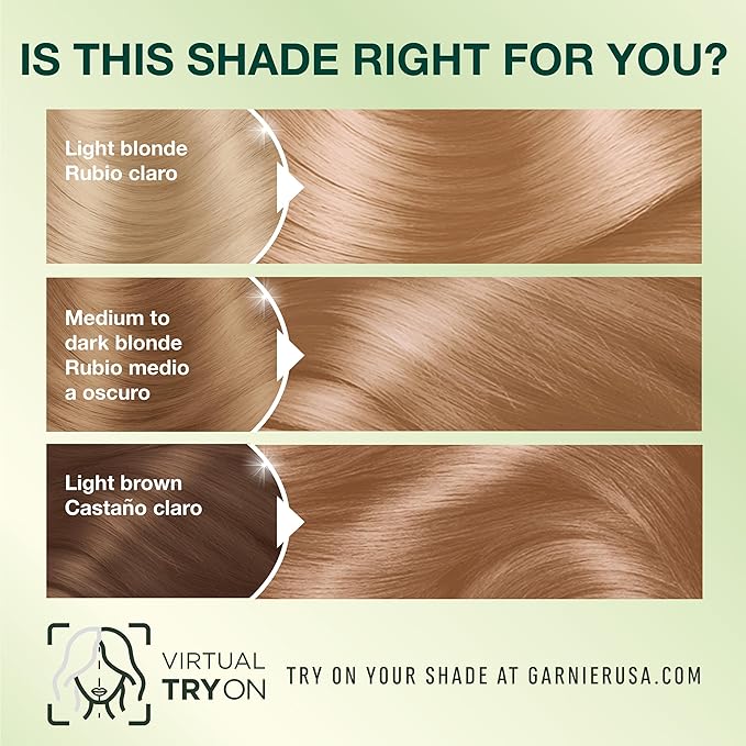 Garnier Hair Color Nutrisse Nourishing Creme, 82 Pearly Blonde (Biscotti) Permanent Hair Dye, 2 Count (Packaging May Vary)