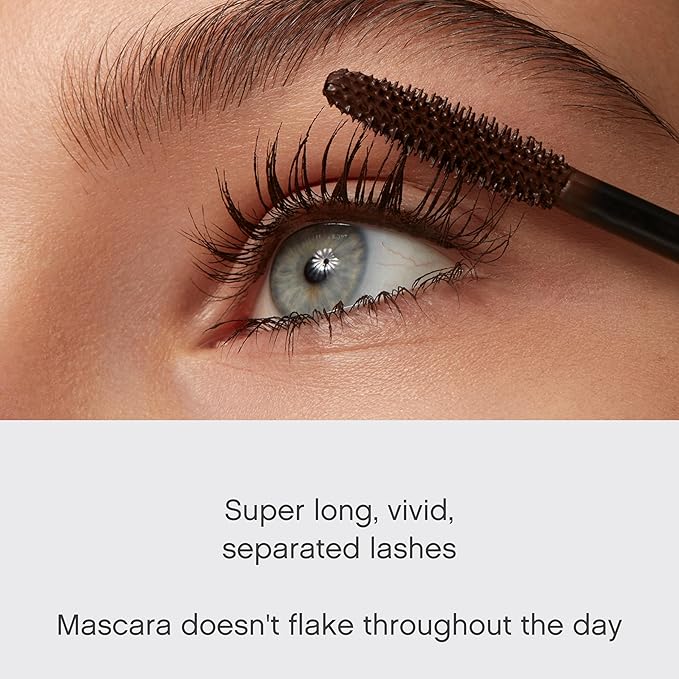 Vivienne Sabó Cabaret Premiere Brown Mascara, Volume and Length, Defining, Curling, No Flaking, No Clumping, Smudge Proof, Washable, Cruelty-Free, Made in Europe, (05 Brown), 0.3 Fl Oz, 1 Pack
