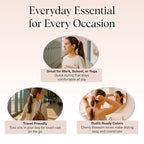 Kitsch Satin Scrunchies for Women - No Crease Hair Ties for Girls | Scrunchies For All Hair Types and Textures, Perfect for Day or Night | Ideal Gifts for Women - Assorted Cherry Blossom, 5pcs