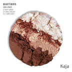 Kaja Beauty Bento Collection | Mosaic chrome + Shimmer + Matte | 18 Coral Sunrise - Coral Peach | 2019 Best of Beauty Award in Glitter-Pressed Category