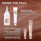 L’Oreal Paris Excellence Universal Nudes Permanent Hair Color, Ammonia Free Hair Dye for Gray Hair Coverage, 4NR Natural Dark Red, 1 Hair Dye Kit