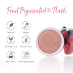 100% PURE Powder Blush (Fruit Pigmented), Peach, Soft Shimmery Finish, Nourishes Skin w/Rosehip Oil, Cocoa Butter, Natural Makeup (Neutral Peach w/Bronze) - 1.81 oz