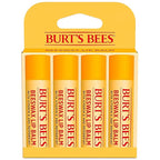 Burt's Bees Lip Balm - Original Beeswax, Lip Moisturizer With Responsibly Sourced Beeswax, Tint-Free, Natural Origin Conditioning Treatment, 4 Tubes, 0.15 oz.