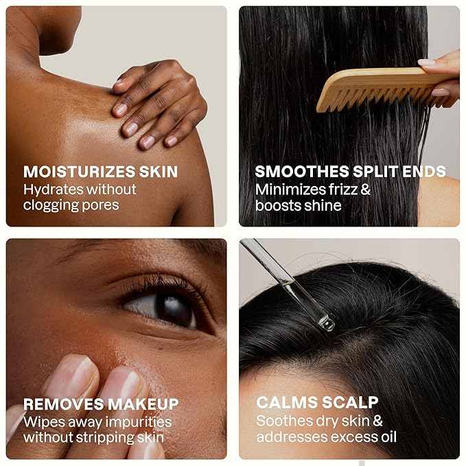 Cliganic Organic Jojoba Oil 128oz with Pump (Gallon Size), Bulk, 100% Pure - Non-GMO