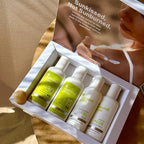 Natural Tone Organic Skincare Suncare Essentials Travel Pack in 59ml Bottles | SPF 30 & 15 Sunscreen, Rosehip Aloe Lotion, Recovery Gel | TSA-Friendly, Reef-Safe, Vegan