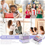 Hot Sugar Teen Makeup Kit for Girls 13-15, Kids Makeup Kit, Makeup Gift Set for Birthday Parties Makeovers & Christmas (Purple)