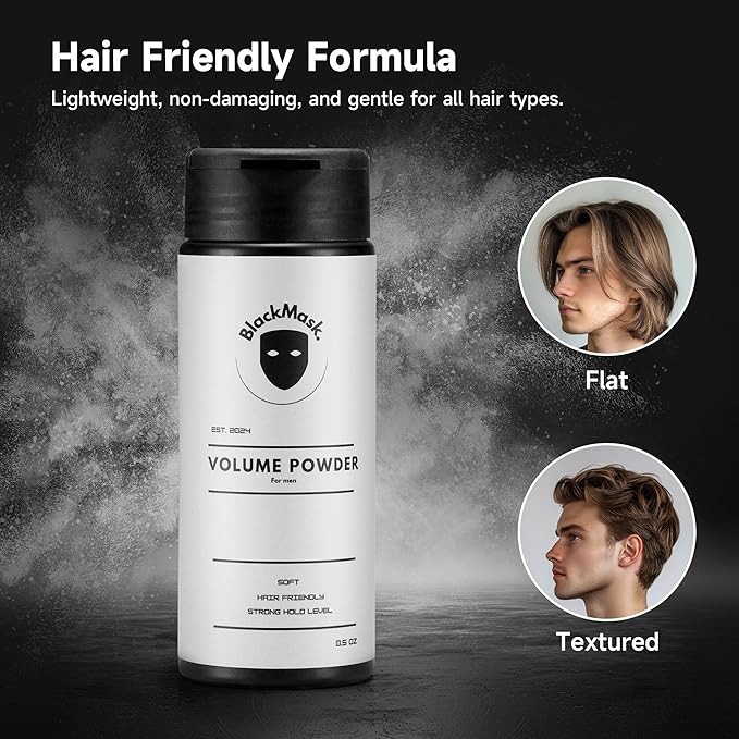 Texture Powder for Men, Easy to Apply - Instantly Adds Texture & Volume, Strong Hold, Hair Powder for Men (Pack of 2)