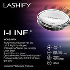 Lashify I-LineShort Pre-Mapped Gossamer, Easy DIY False Lashes to Create an Angled Look and Eyeliner Effect