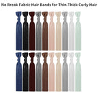 79Style Elastic Fabric Hair Accessories for Women - 125 Knotted Ribbon Ponytail Holders, No Break Cloth Hair Bands, No Damage Yoga Hair Ties Bulk and Scrunchies (125 Pieces - 10 Neutral Colors)