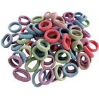 Mini Small Glittering Hair Ties All Hair Types Seamless Glitter Hair Ponies Elastics Ponytail Holders Hair Scrunchies Hair Accessories Baby Girls Kid Children 100 pcs