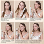 6 in 1 Blow Dryer Brush, Upgrade Hair Dryer Brush Set Negative Ion Air Styler Curling Wrap Air Curler, Hot Air Brush Curling Iron Hair Styling Tools As A Gift for Straight/Curl/Dry/Smooth