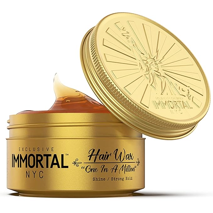 Immortal NYC One In A Million Hair Styling Product - 8 out of 9 Holding Ability, High Shine - All Natural Water-Based Formula for Men, No Residue, Suitable for All Hair Types