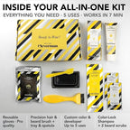 CLEVERMAN Lightest Blond Hair & Beard Dye for Men, All-in-One Reusable Kit - Men's Color For Natural-Looking Gray Coverage, Professional-Quality and Ammonia-Free