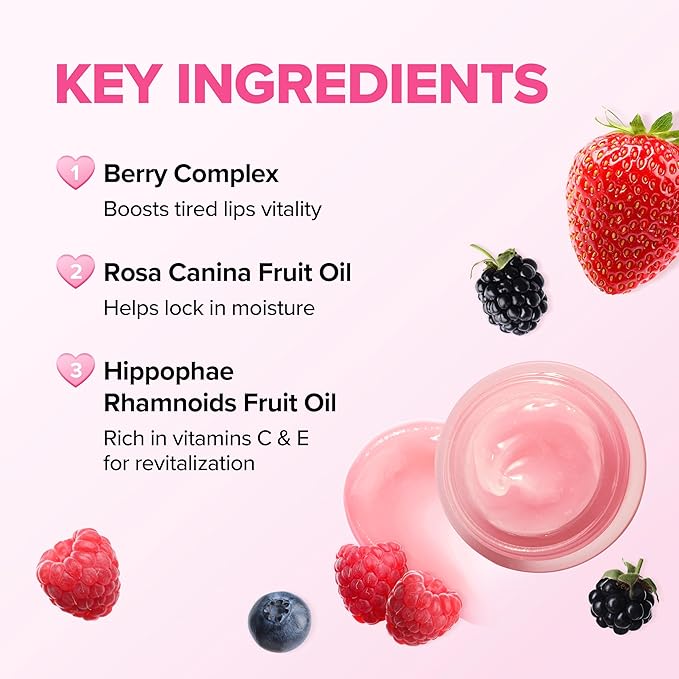 Klavuu Lip Mask Set (3PCS) (Vanilla + Berry + Coconut, 0.7oz)