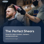 Suvorna 5.5 inch Barber Scissors | hair shears professional | haircutting scissors for adults | Hair Scissors Women & Men | Hairdresser Scissors | Hair Scissors Professional | Haircut Scissors.