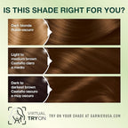 Garnier Hair Color Nutrisse Nourishing Creme, 53 Medium Golden Brown (Chestnut) Permanent Hair Dye, 2 Count (Packaging May Vary)