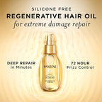 Pantene Miracle Rescue Regenerative Hair Oil - 2.0 FL Oz - Deep Repair Treatment for Dry & Damaged Hair