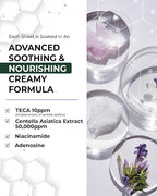 CENTELLIAN 24 Madeca Mask (Extra Calming, 6pc) - Face Mask Sheet Ultra Calming, Soothing for Sensitive Acne-prone with Centella Asiatica TECA, Niacinamide. Korean Skin Care for Men Women by Dongkook