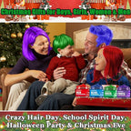 4 Colors Temporary Hair Color for Kids,Christmas Gifts for Teens Girls,Boys,Stocking Stuffers for Kids,Adults,Temporary Hair Dye,Hair Color Spray Green Red Blue Purple Hair Dye Hair Wax Color Instant